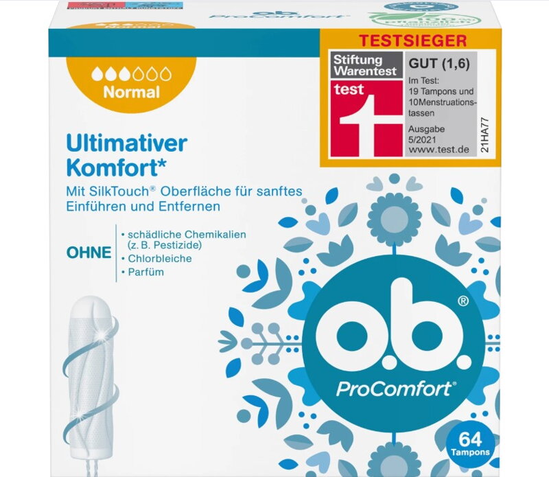 o.b. Tampóny Pro Comfort Normal, 64 ks